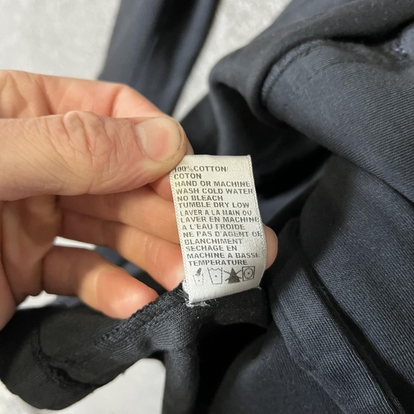 James Perse Blazer Jacket Womens 1 Black Double Breasted Lightweight Cotton - Picture 6 of 8